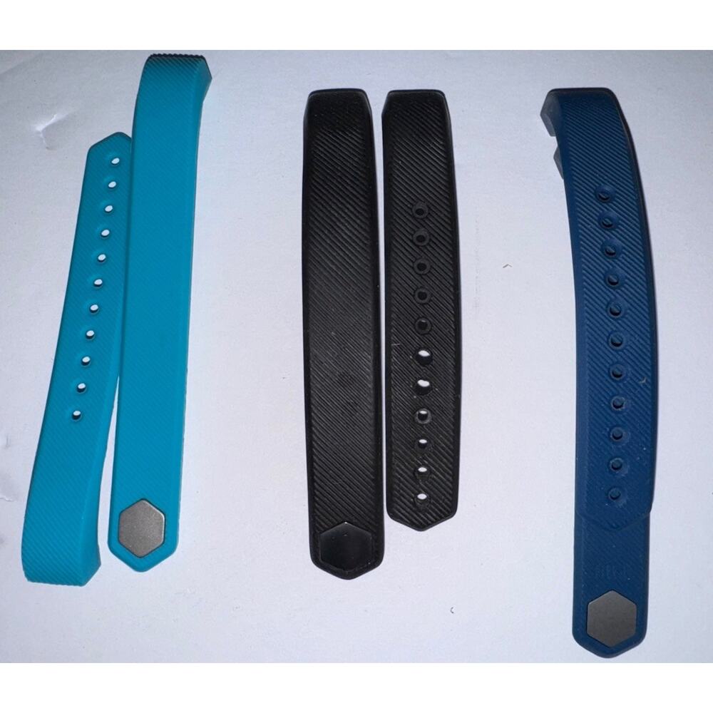 Fitbit Alta Replacement Bands Lot of 3 Authentic Black Navy Teal Size Large L/G